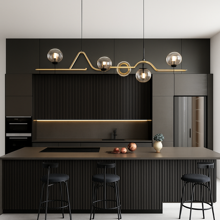 Lustre en verre moderne pour restaurant et bar — LZ4X9Q