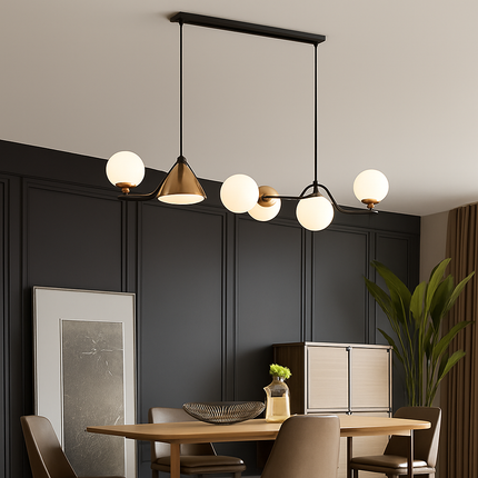 Lustre en verre moderne pour restaurant et bar — LZ4X9Q