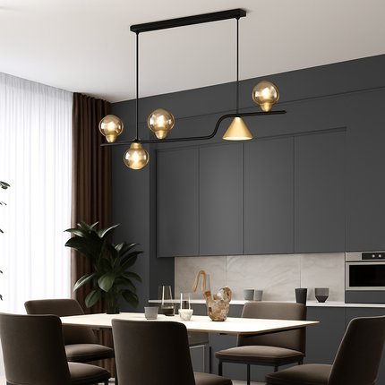 Lustre en verre moderne pour restaurant et bar — LZ4X9Q