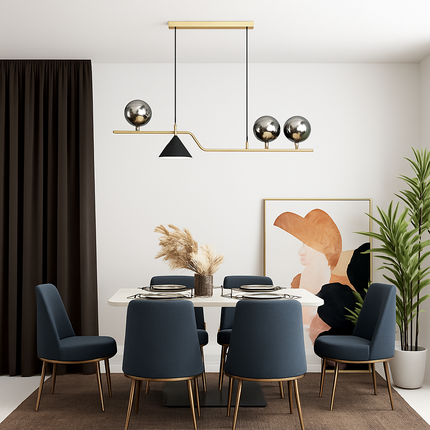 Lustre en verre moderne pour restaurant et bar — LZ4X9Q