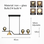 Lampes de style A-4 / Verre ambré / Ampoule à lumière chaude