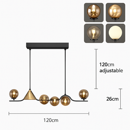 Lustre en verre moderne pour restaurant et bar — LZ4X9Q