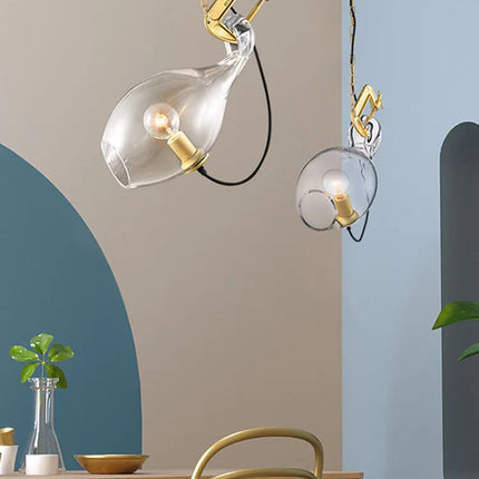 Lustre suspension en verre au design postmoderne créatif — LZ4X9QJ2
