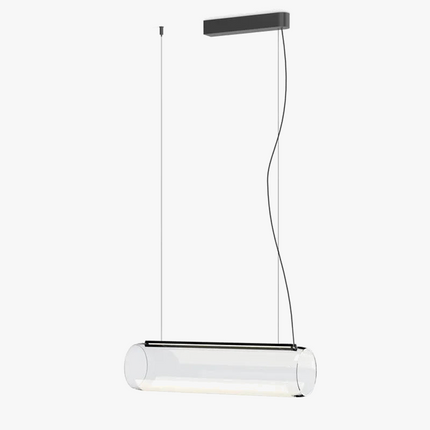 Lustre moderne en verre transparent avec éclairage LED intégré — LZ4X9P2Q