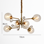 6 lampes transparentes / Chaude