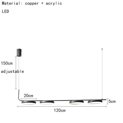 Lustre suspendu moderne à hauteur réglable — LZ4X9P2