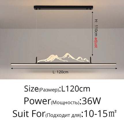 Lustre suspension moderne Iceberg pour restaurant et salon de thé — LZ4X9T1