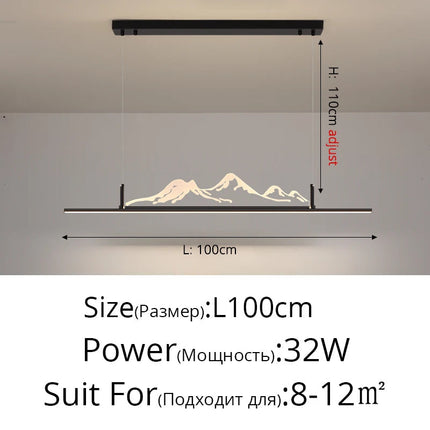 Lustre suspension moderne Iceberg pour restaurant et salon de thé — LZ4X9T1