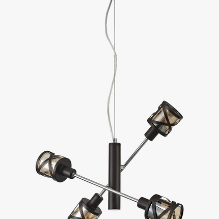 lustre moderne industriel créatif abat-jour réglable en verre