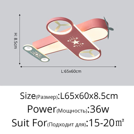 lustre moderne led en forme d'avion pour éclairage intérieur
