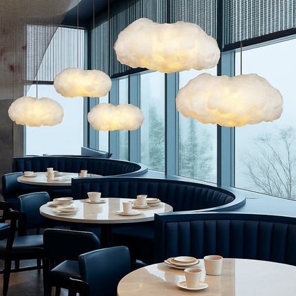 Lustre LED en forme de nuage flottant pour restaurant — LZ4P9X