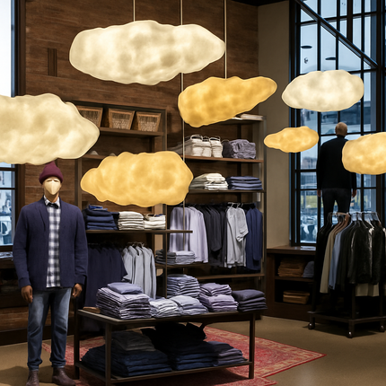 Lustre LED en forme de nuage flottant pour restaurant — LZ4P9X