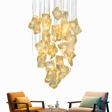Lustre LED moderne pour escalier duplex, bar et magasin de vêtements — LZ4X9M