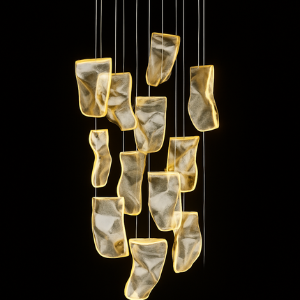 Lustre LED moderne pour escalier duplex, bar et magasin de vêtements — LZ4X9M