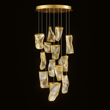 Lustre LED moderne pour escalier duplex, bar et magasin de vêtements — LZ4X9M