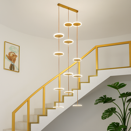 Lustre LED élégant pour escalier au design moderne — LZ4X9P2