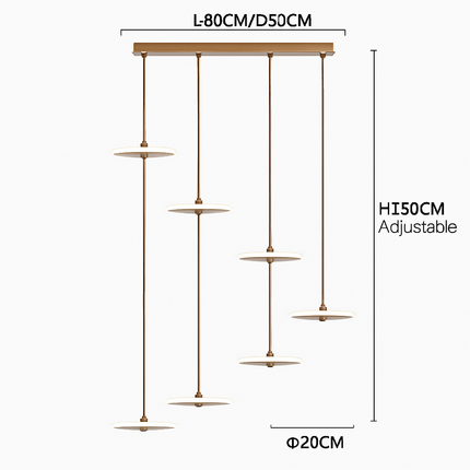 Lustre LED élégant pour escalier au design moderne — LZ4X9P2