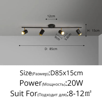 Lustre LED moderne pour magasin de vêtements et salon — LZ4X9P2