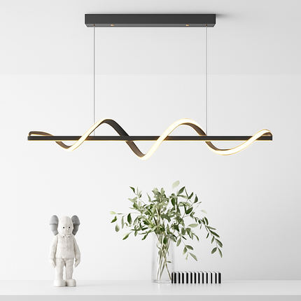 Lustre LED rotatif moderne avec télécommande longue portée — LZ4X9P