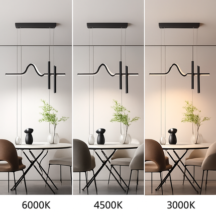 Lustre LED rotatif moderne avec télécommande longue portée — LZ4X9P