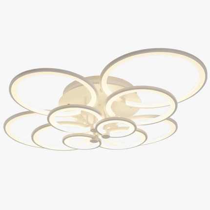 Lustre LED moderne à anneaux ronds pour éclairage intérieur — LZ4T9QJ2