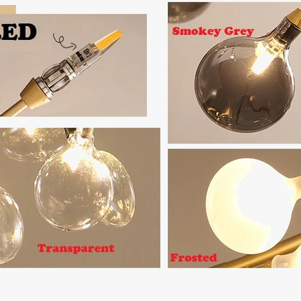 Lustre LED créatif au design moderne — LZ4X9T