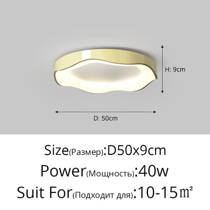 Plafonnier rond LED au design moderne pour décoration intérieure — LZ4X9J2
