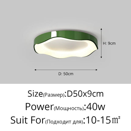 Plafonnier rond LED au design moderne pour décoration intérieure — LZ4X9J2