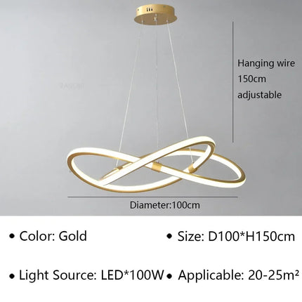 Lustre LED moderne pour décoration intérieure — LZ4X9T2