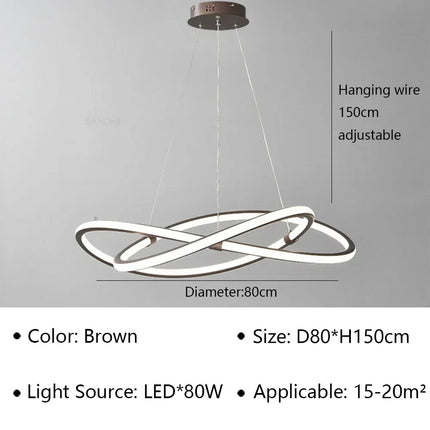 Lustre LED moderne pour décoration intérieure — LZ4X9T2