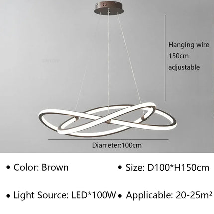 Lustre LED moderne pour décoration intérieure — LZ4X9T2