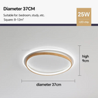 Noyer 37cm / Blanc chaud