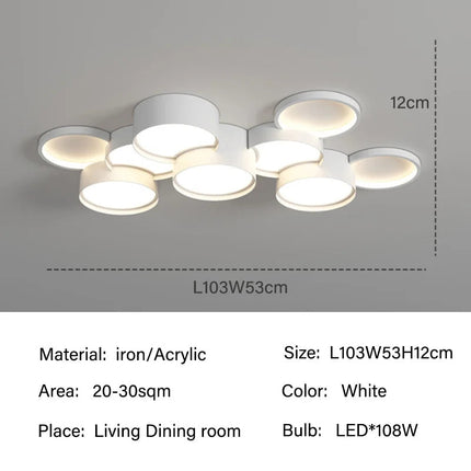 Lustre LED moderne pour éclairage intérieur élégant — LZ4X9P2