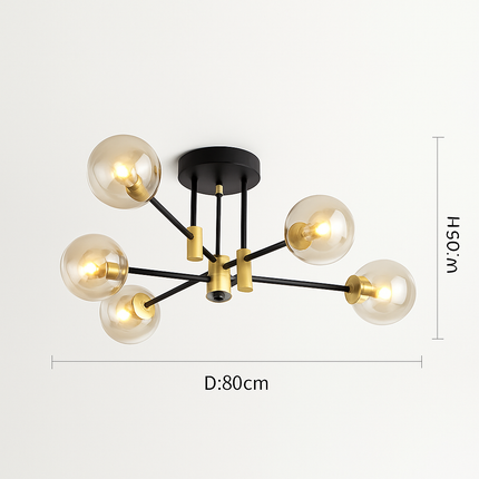 Suspension lustre LED moderne à éclairage simple — LZ4X9P