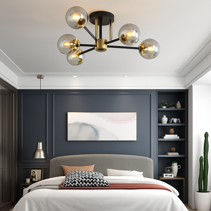 Suspension lustre LED moderne à éclairage simple — LZ4X9P
