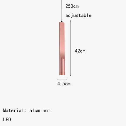Lustre suspension minimaliste en aluminium moderne — LZ4Q7X2