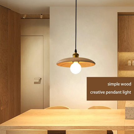 Suspension minimaliste en bois massif design moderne — LZ4X9J