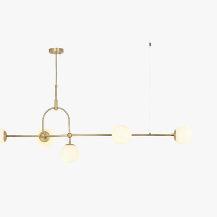 lustre moderne minimaliste en verre sphérique pour bar et déco créative