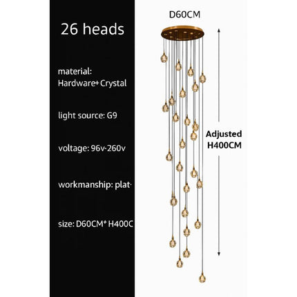 Lustre LED moderne noir et doré au design élégant — LZ4X9T