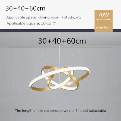Lustre nordique moderne à télécommande au design épuré — LZ4X9J