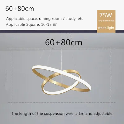 Lustre nordique moderne à télécommande au design épuré — LZ4X9J