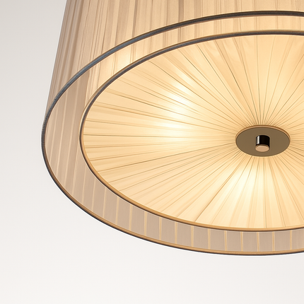 Lustre nordique en fer avec abat-jour en gaze — LZ4P9XQ