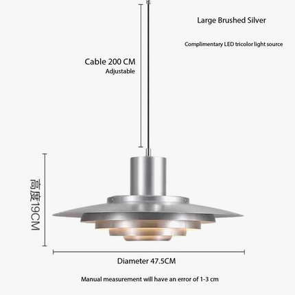 Lustre suspension nordique au design simple soucoupe volante — LZ4X9P