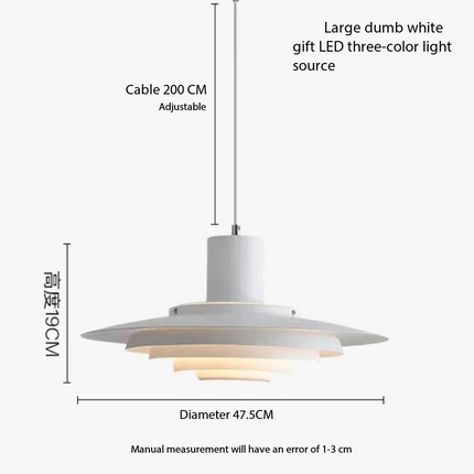 Lustre suspension nordique au design simple soucoupe volante — LZ4X9P