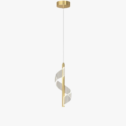 Lustre suspension nordique design twist en acrylique pour intérieur — LZ4X9M