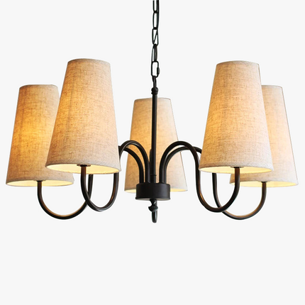 Lustre rétro en tissu pour intérieur élégant — LZ4G7N2