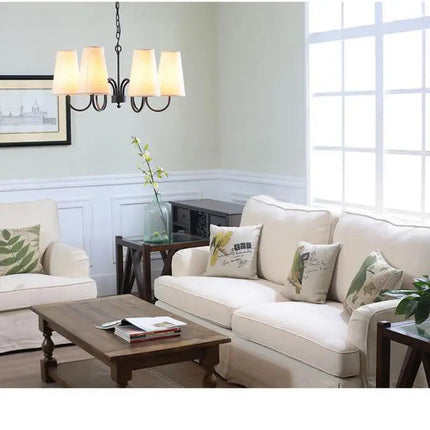 Lustre rétro en tissu pour intérieur élégant — LZ4G7N2
