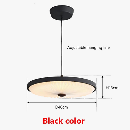 Lustre suspension rond plissé LED haute qualité — LZ4X9P2