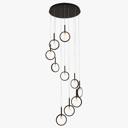 Lustre suspension moderne à forme trapézoïdale simple — LZ4X7P9