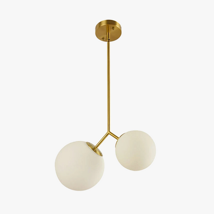 Lustre moderne simple Sandyha à 2 boules LED — LZ4X9T1